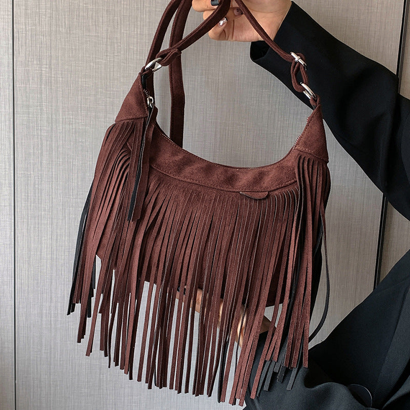 Sac Bandoulière à Franges Femme