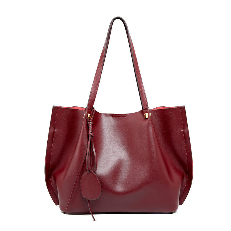 Sac de Cours Femme Élégant – Tote Bag Grande Capacité en Cuir