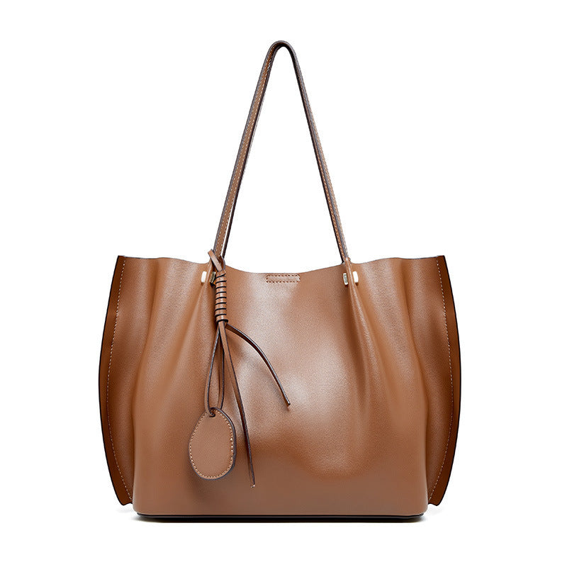 Sac de Cours Femme Élégant – Tote Bag Grande Capacité en Cuir