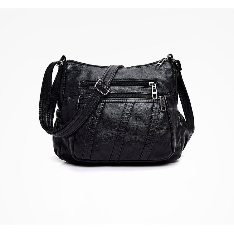 Sac Bandoulière Femme Vogalia Cuir Lavé Doux