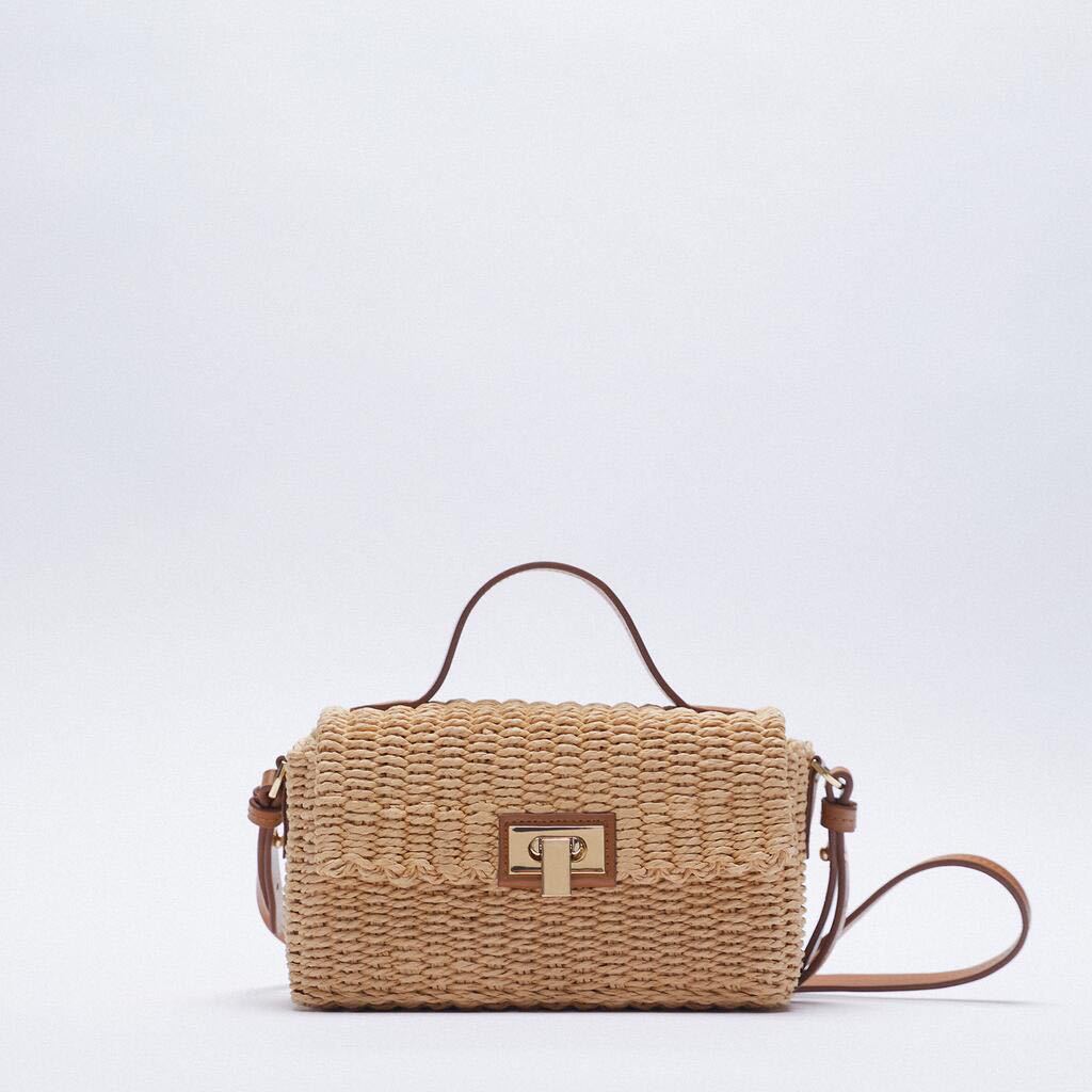 Sac paille messager vue profil