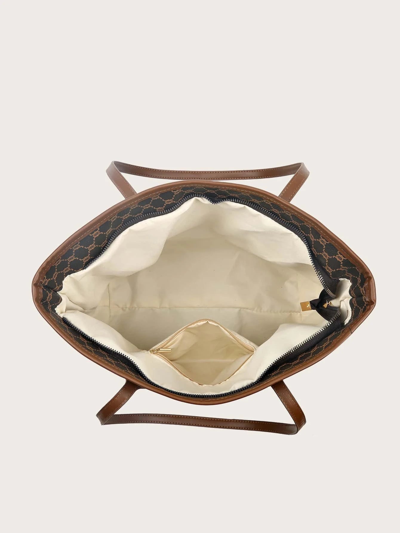 Sac fourre-tout à épaule motif géométrique - Vogalia