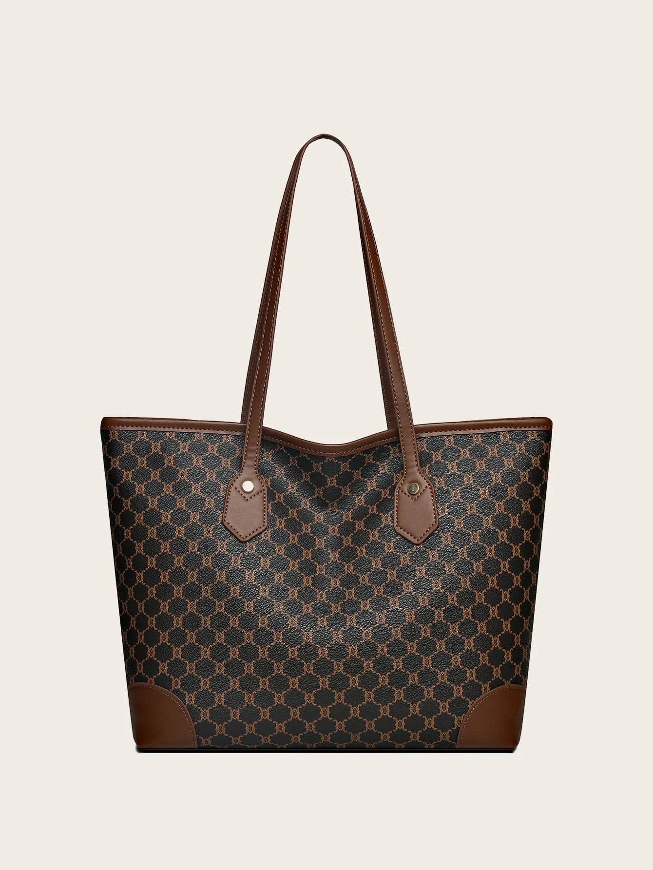 Sac fourre-tout à épaule motif géométrique - Vogalia
