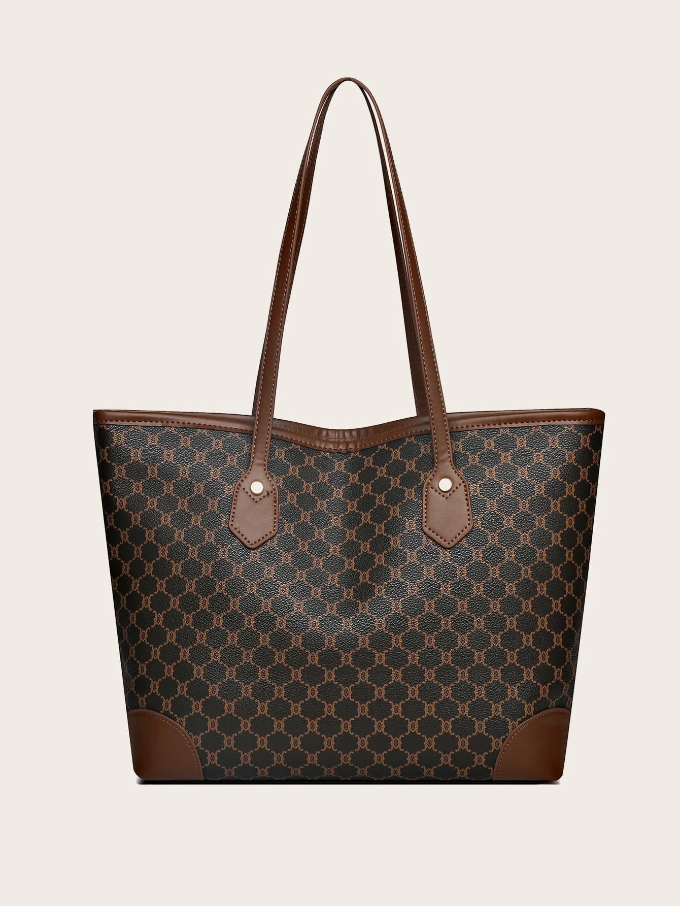 Sac fourre-tout à épaule motif géométrique - Vogalia
