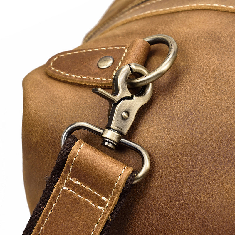Sac de voyage en cuir Crazy Horse – Grande capacité, cuir premium