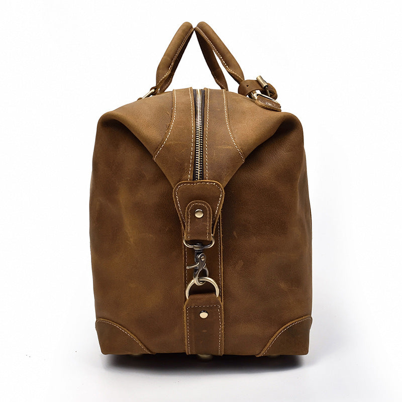 Sac de voyage en cuir Crazy Horse – Grande capacité, cuir premium