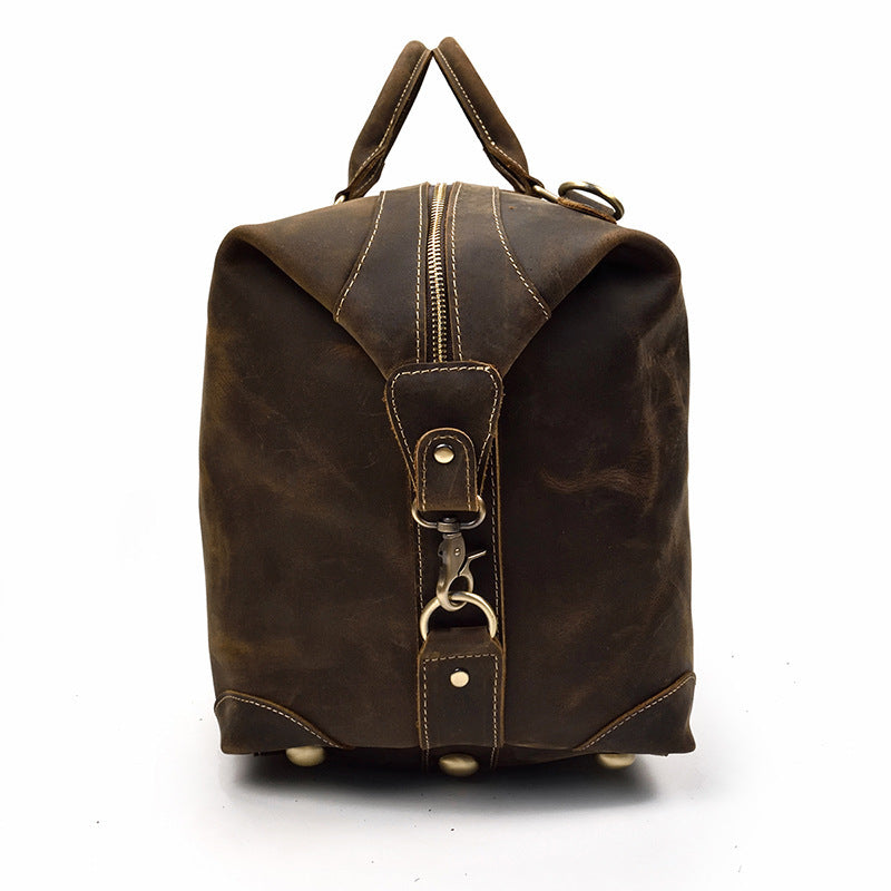 Sac de voyage en cuir Crazy Horse – Grande capacité, cuir premium
