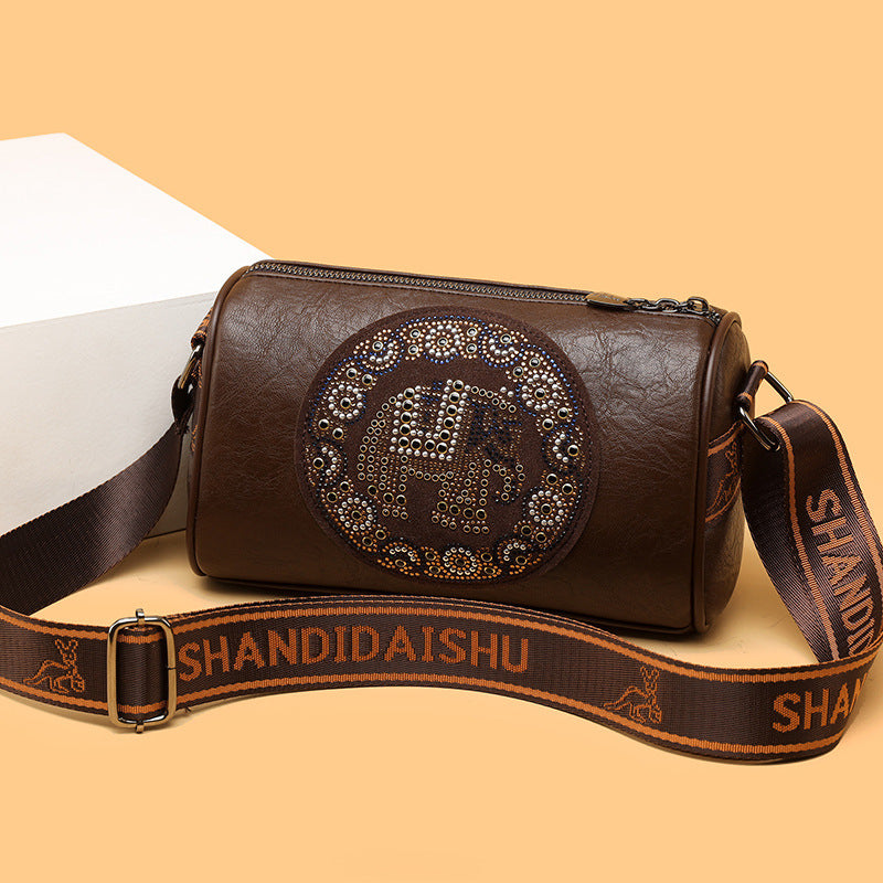 Sac à Bandoulière Style Diamant Coloré avec Paillettes