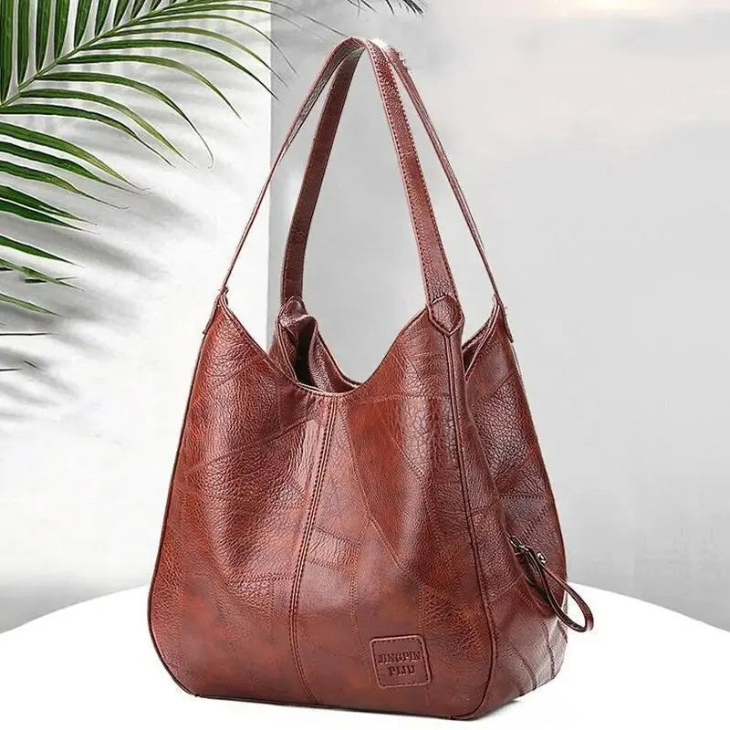 Sac à bandoulière en cuir de grande capacité pour femmes - Vogalia