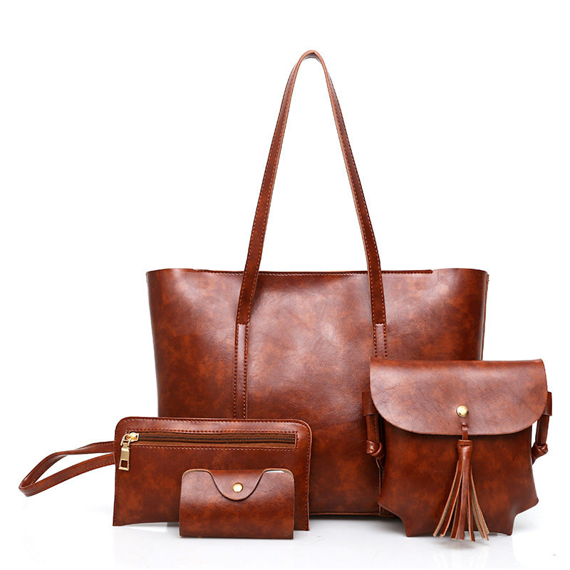 Pack Promo – Sac à main femme 4 pièces + Parure Bijoux