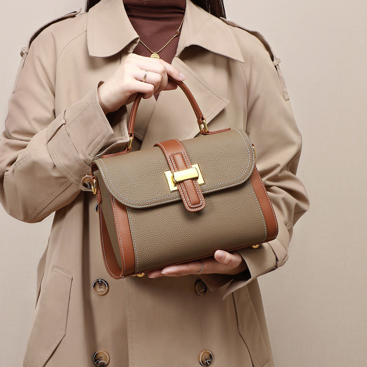 Sac à main femme luxe léger – cuir véritable