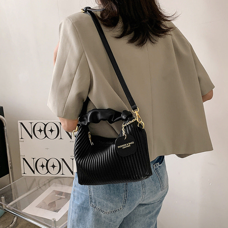 Sac à Main Femme Rayé Vertical Cuir PU