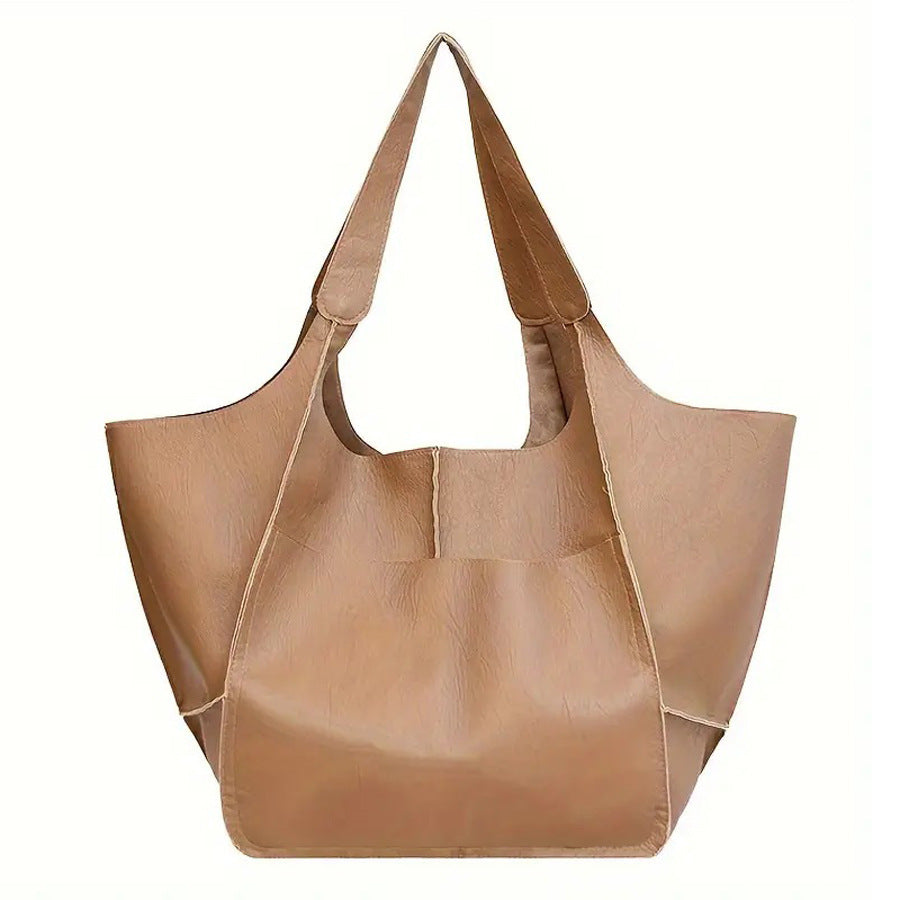Vogalia Sac à main de grande capacité en cuir souple