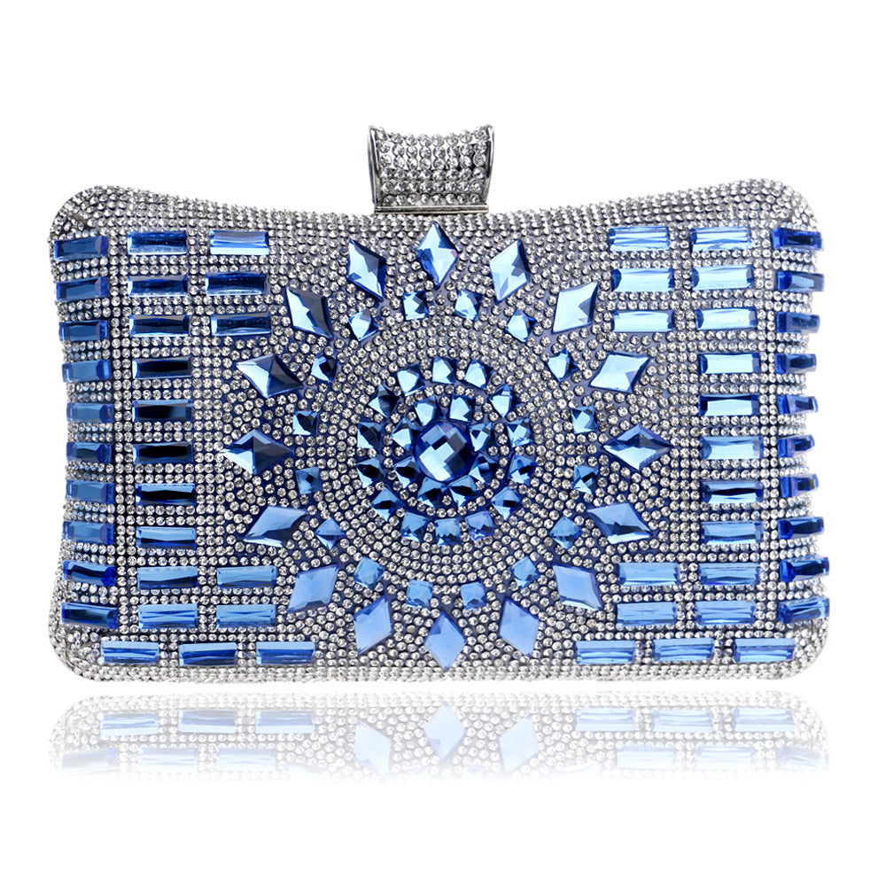 Pochette Soirée Femme Diamants Luxe Forme Oreiller