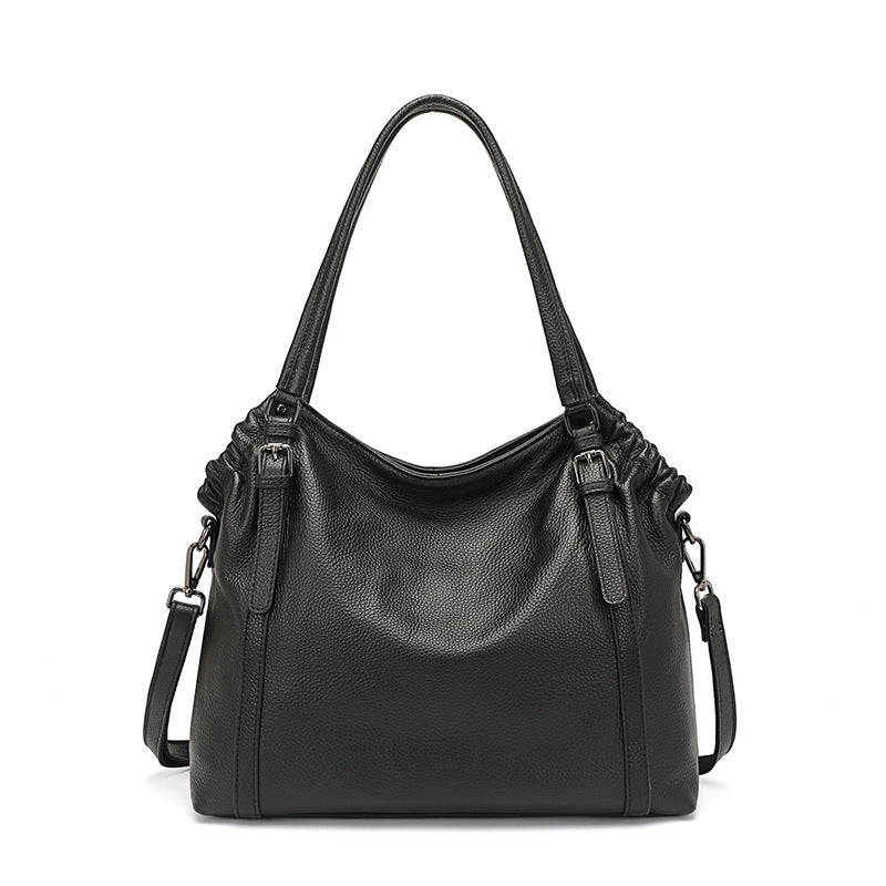 VOGALIA Sac à main femme en cuir de vache – grande capacité