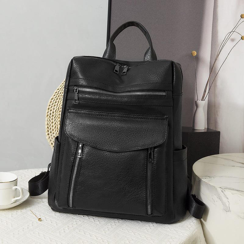 Sac à dos rétro en PU pour femmes - Élégance et style à porter au quotidien - Vogalia