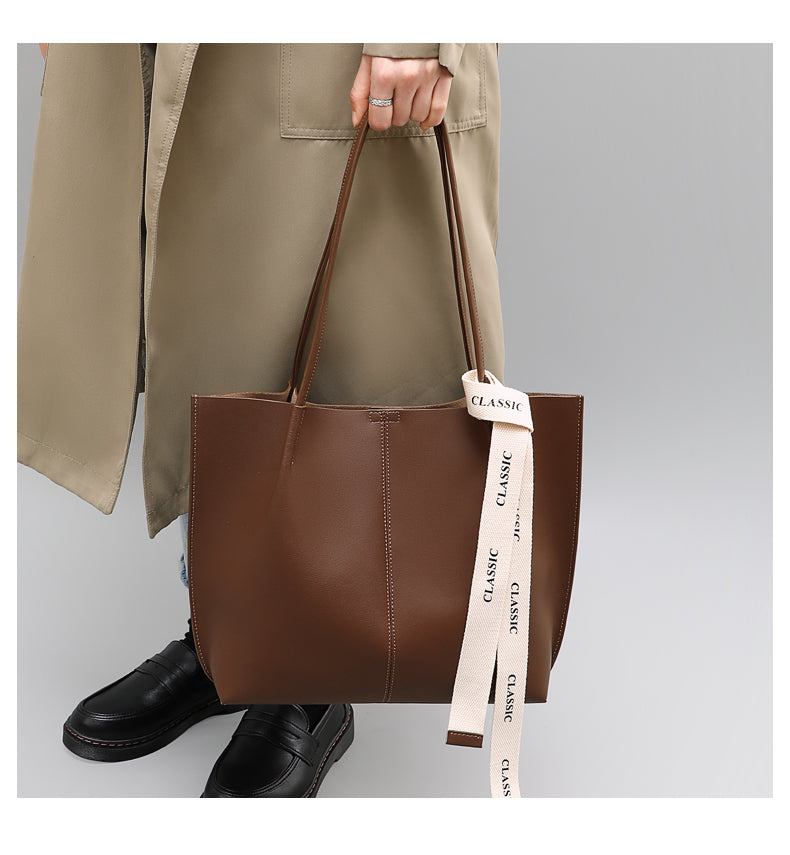 Tote cuir premium détail