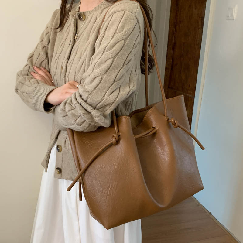 Tote bag commuter PU 3 coloris