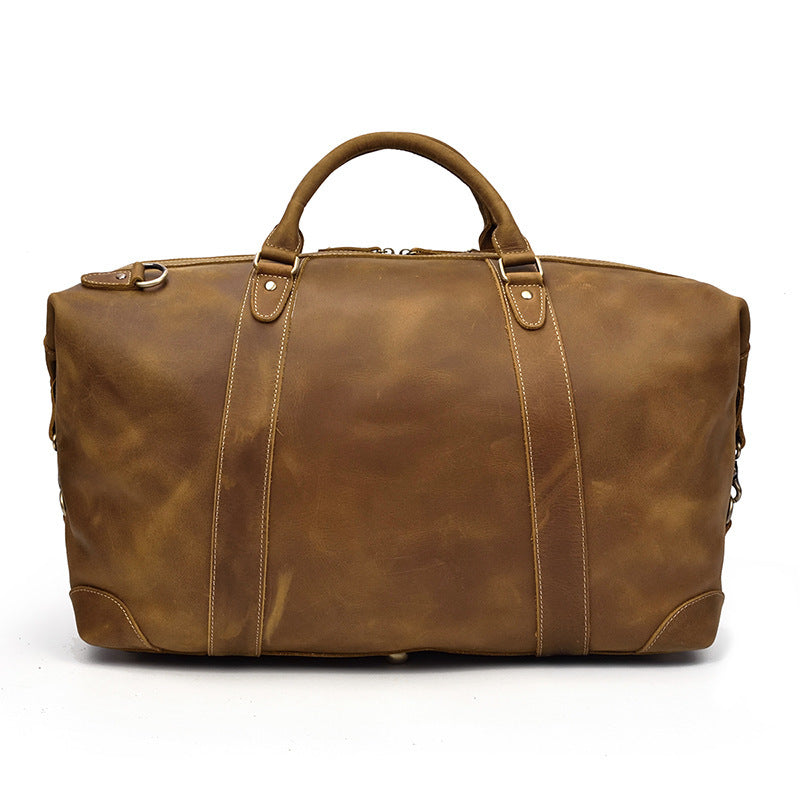 Sac de voyage en cuir Crazy Horse – Grande capacité, cuir premium