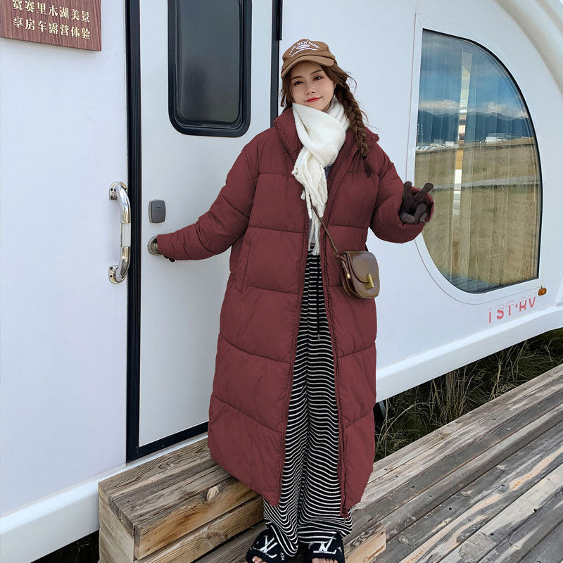 Veste d'hiver en duvet en coton mi-longueur manteau de pain épais assorti pour femmes - Vogalia
