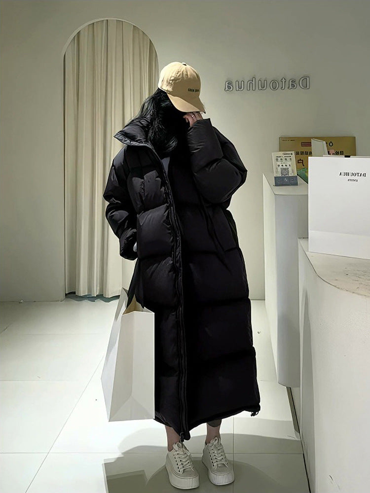 Veste d'hiver en duvet en coton mi-longueur manteau de pain épais assorti pour femmes - Vogalia