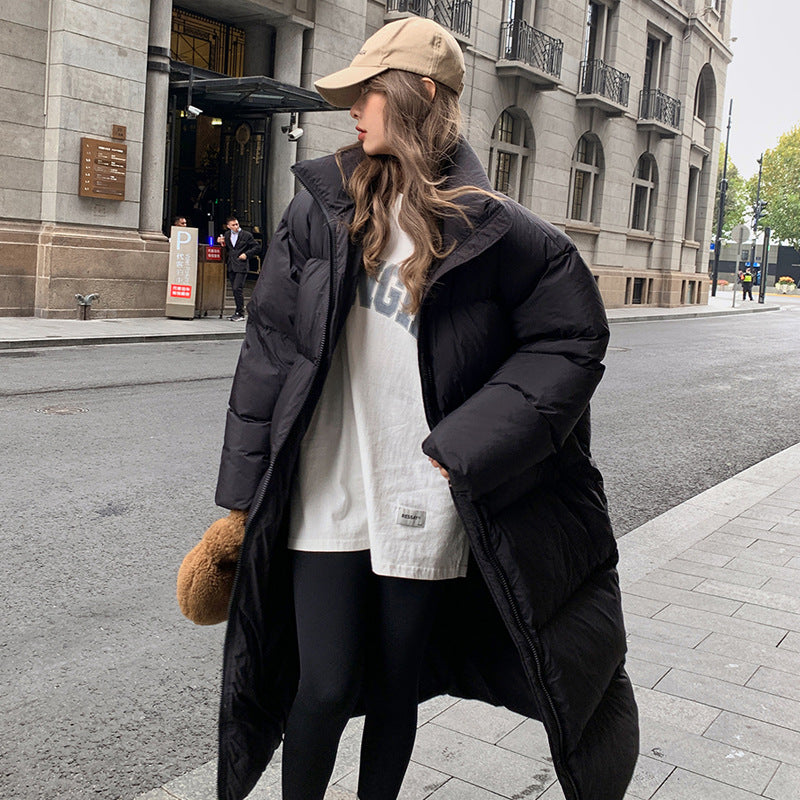 Veste d'hiver en duvet en coton mi-longueur manteau de pain épais assorti pour femmes - Vogalia