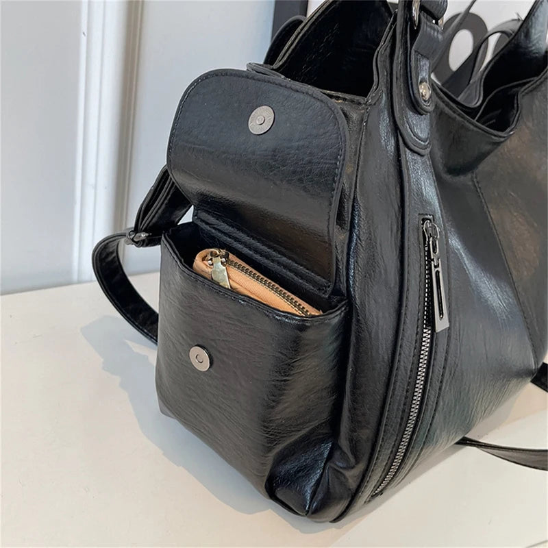 Vintage Women's Handbag - Large Shoulder & Crossbody Tote Bag