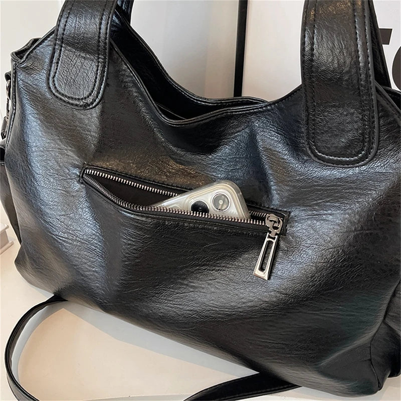 Vintage Women's Handbag - Large Shoulder & Crossbody Tote Bag