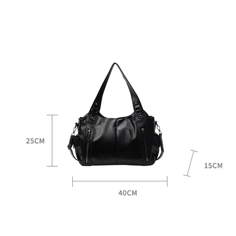 Vintage Women's Handbag - Large Shoulder & Crossbody Tote Bag