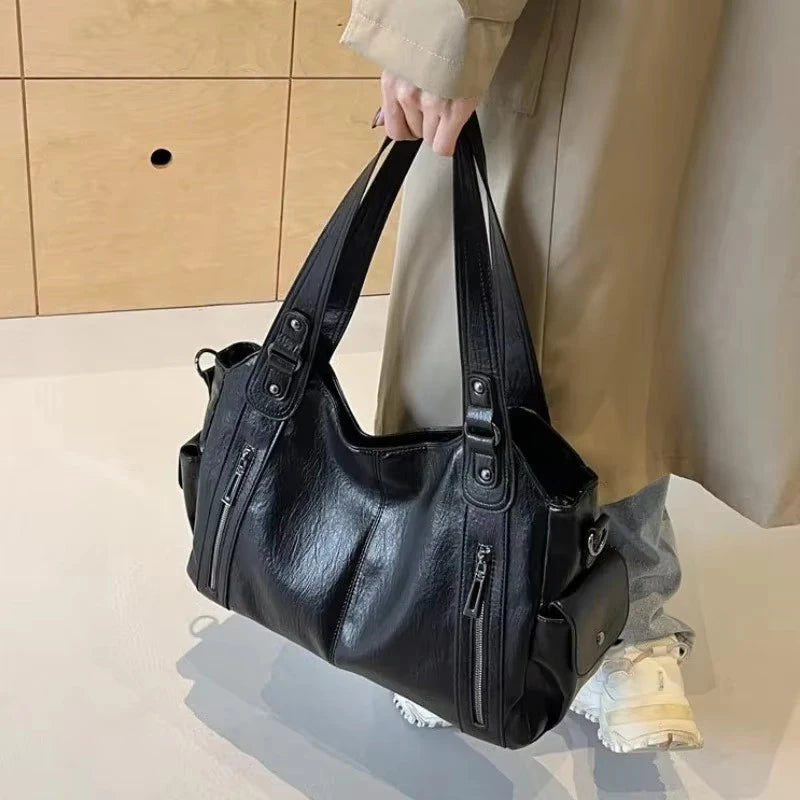 Vintage Women's Handbag - Large Shoulder & Crossbody Tote Bag