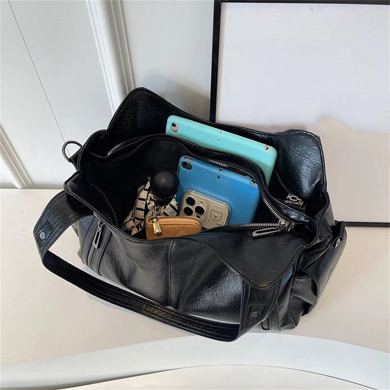 Vintage Women's Handbag - Large Shoulder & Crossbody Tote Bag