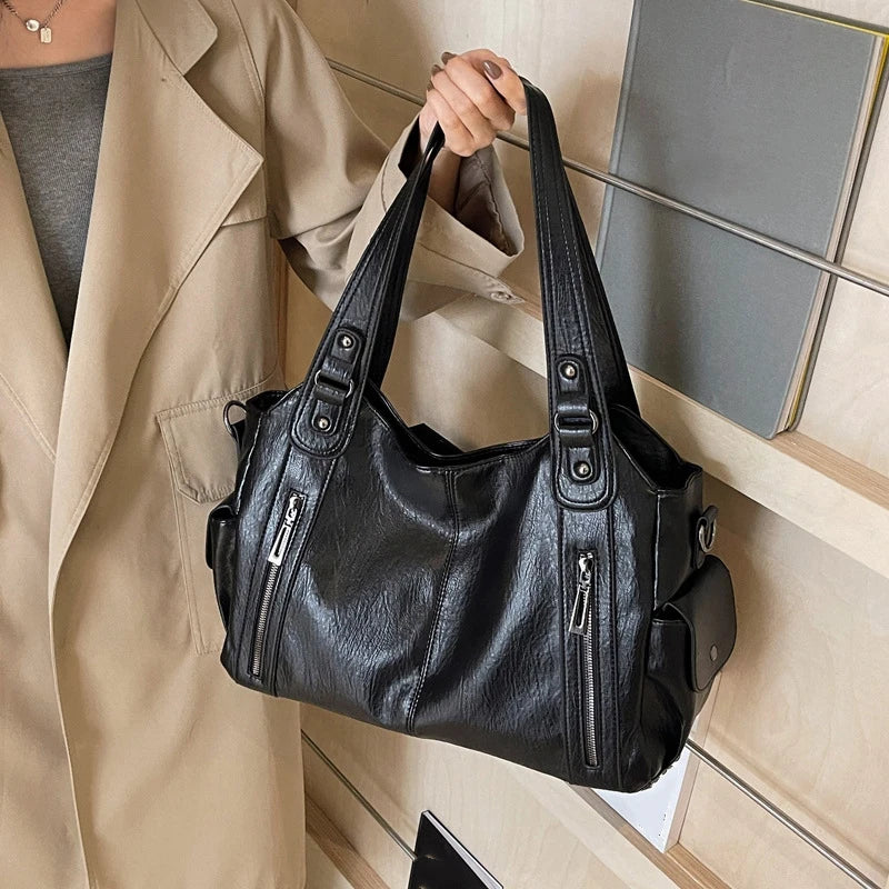 Vintage Women's Handbag - Large Shoulder & Crossbody Tote Bag