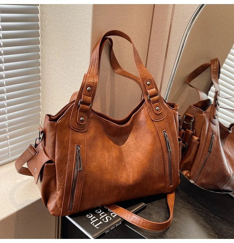Sac Bandoulière Femme Rétro – Grande Capacité