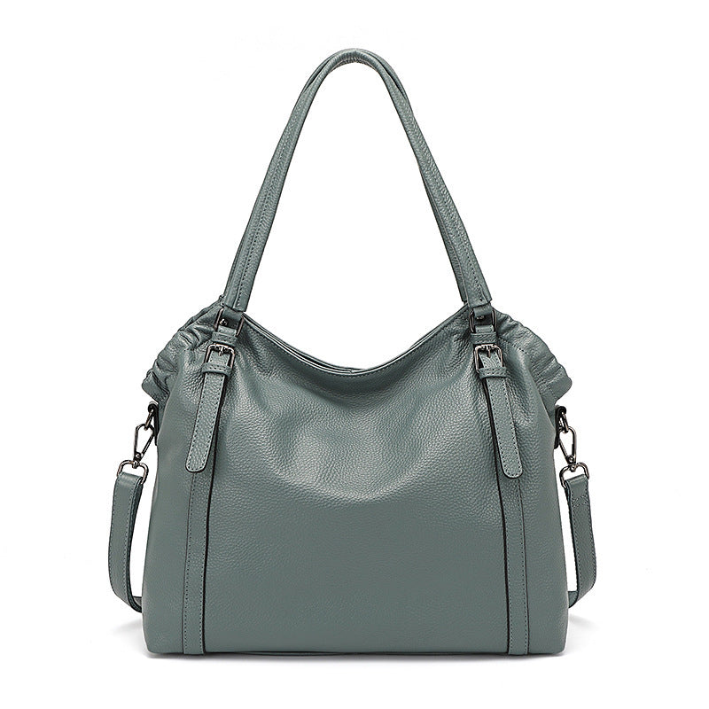 VOGALIA Sac à main femme en cuir de vache – grande capacité