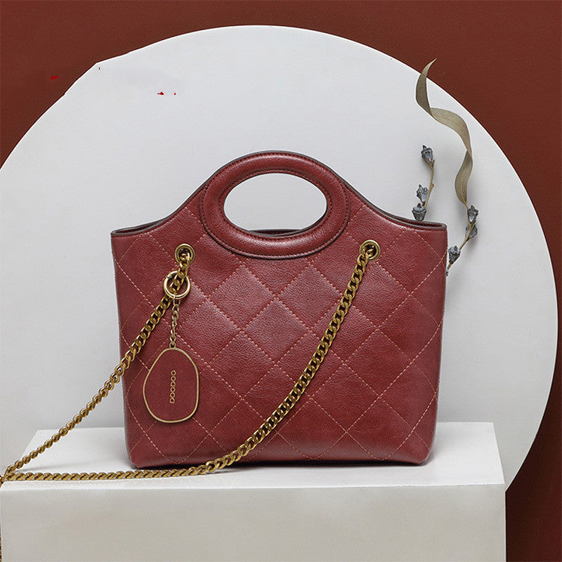 Sac losange chaîné vue profil