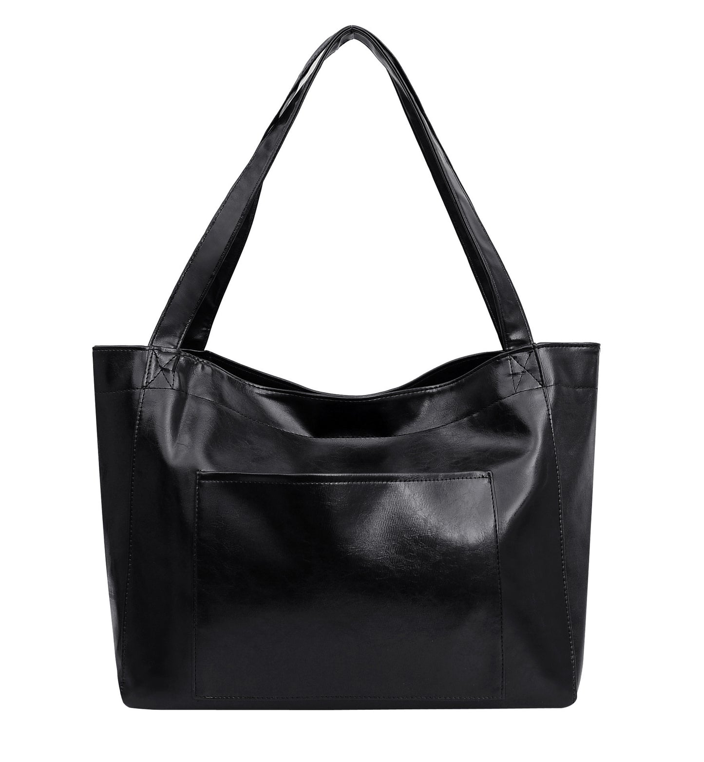 Sac à bandoulière en cuir rétro ciré d’huile – Grande capacité