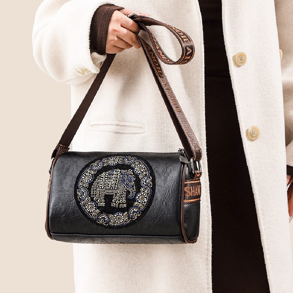 Sac à Bandoulière Style Diamant Coloré avec Paillettes