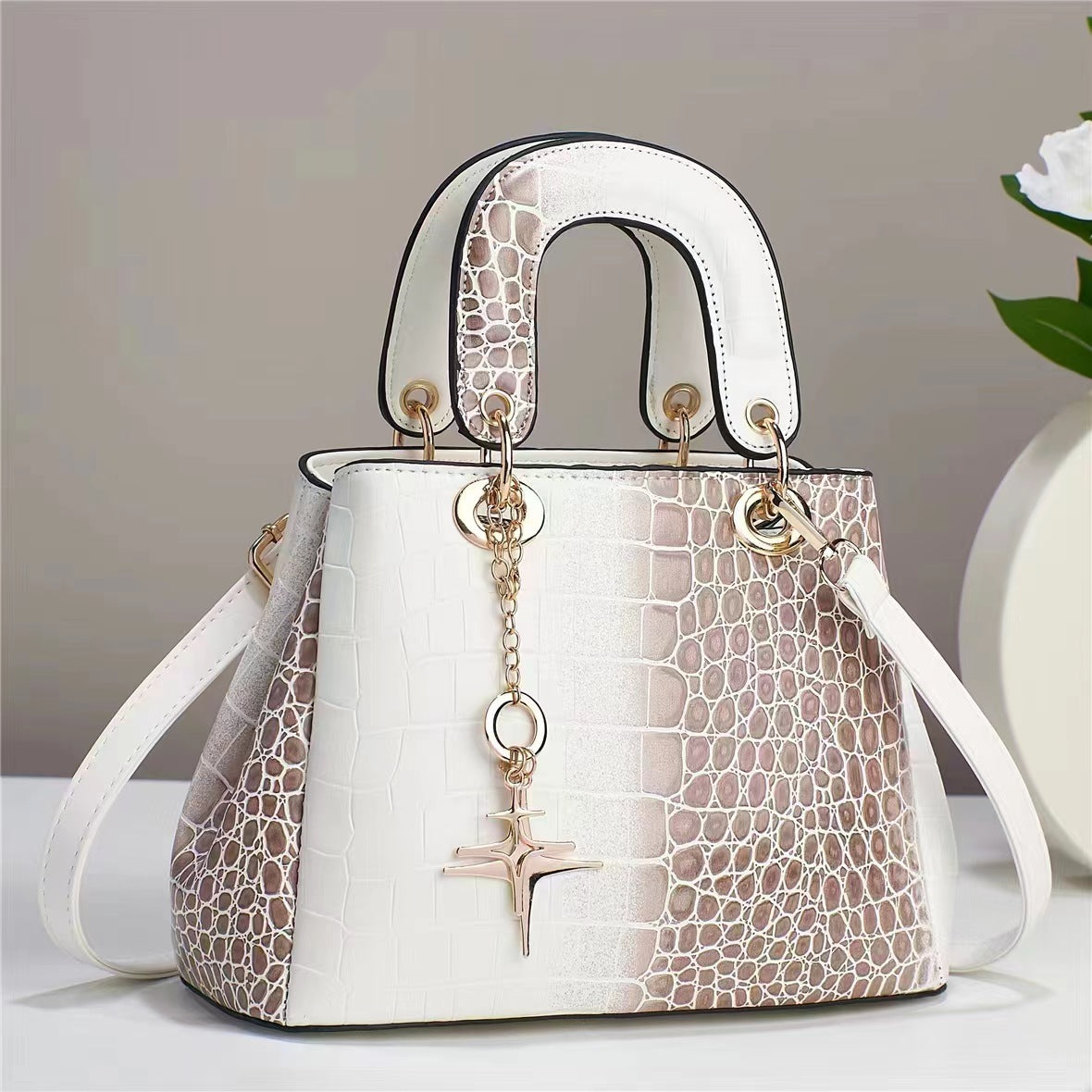 Vogalia Sac à main femme élégant en cuir PU