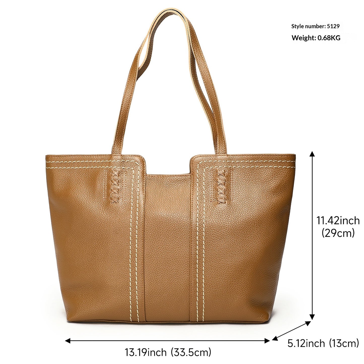 Tote bag cuir souple dimensions 33.5cm