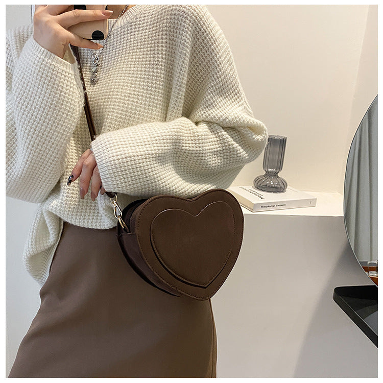 Sac en forme de cœur pour femme – Cuir PU tendance