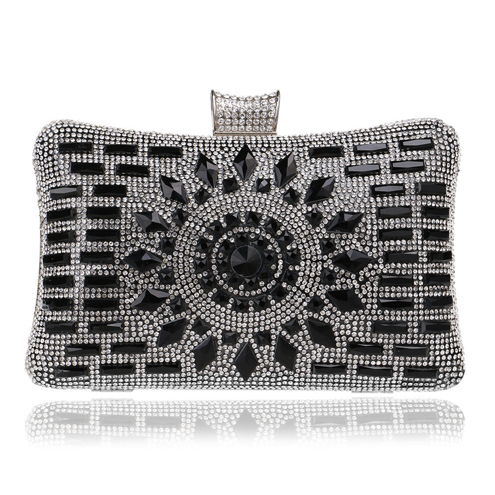 Pochette Soirée Femme Diamants Luxe Forme Oreiller