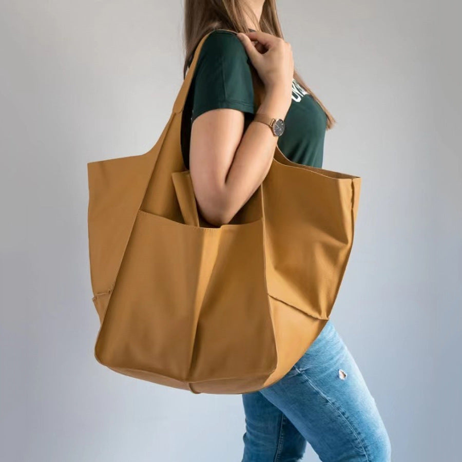 Vogalia Sac à main de grande capacité en cuir souple