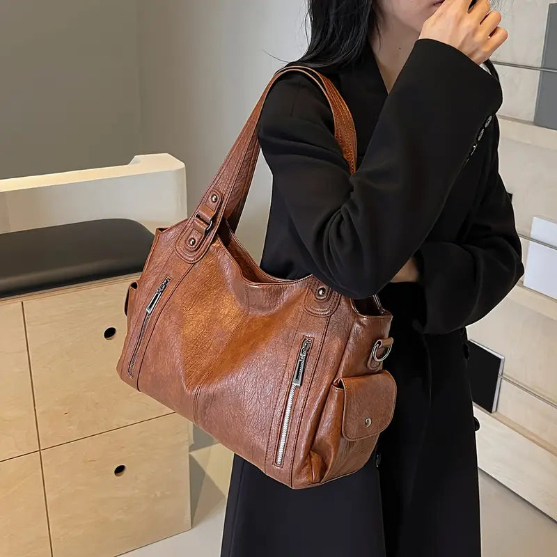 Sac Bandoulière Femme Rétro – Grande Capacité