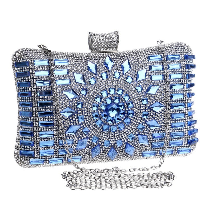 Pochette Soirée Femme Diamants Luxe Forme Oreiller