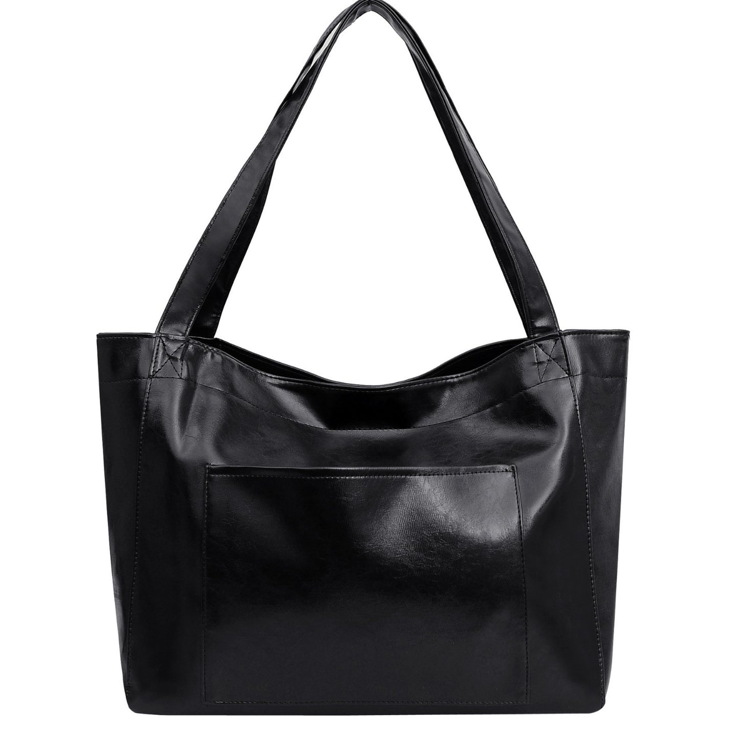Sac à bandoulière en cuir rétro ciré d’huile – Grande capacité