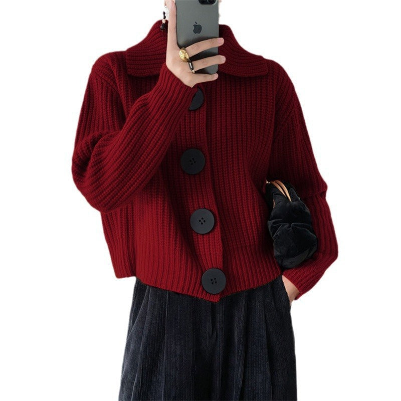 Cardigan femme en cachemire – col V, manches longues