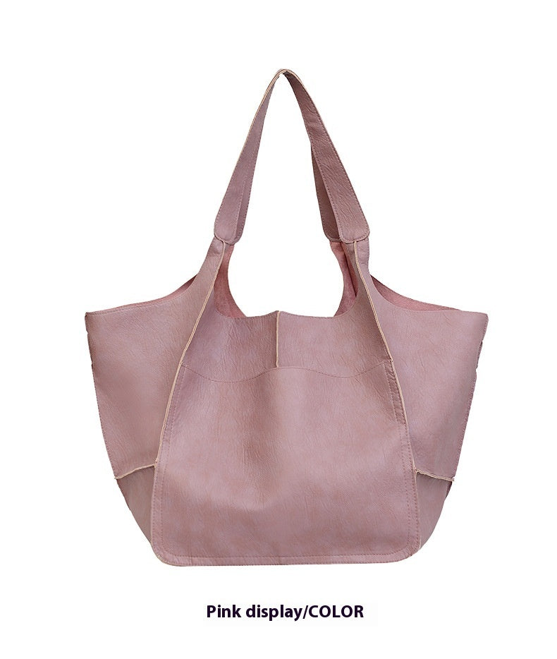 Vogalia Sac à main de grande capacité en cuir souple