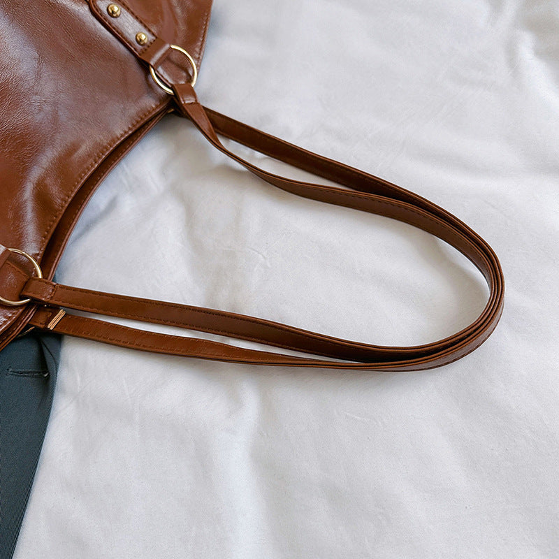 Sac à Épaule Rétro Femme – Grande Capacité & Élégance Vintage