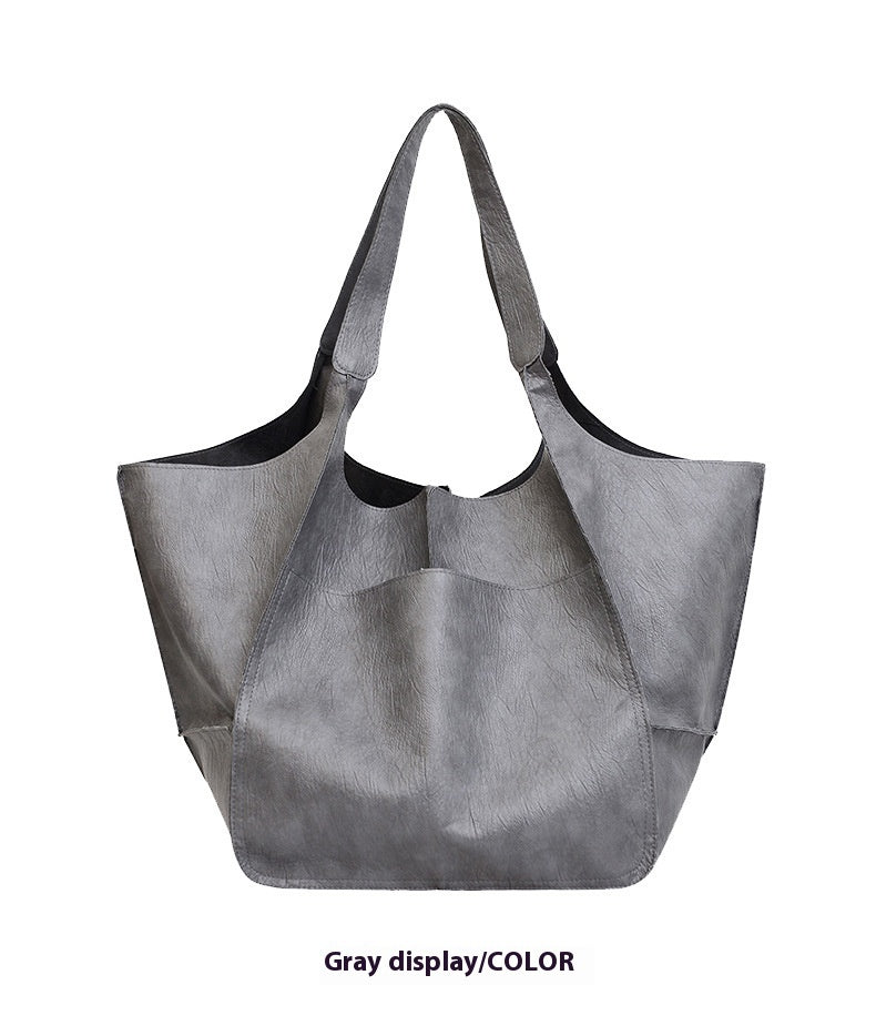 Vogalia Sac à main de grande capacité en cuir souple