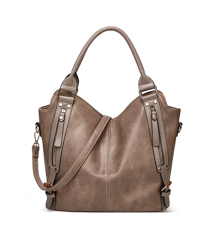 Sac à Main Femme Grande Capacité Cuir Huilé